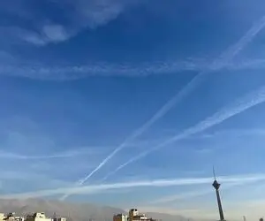 راز خطوط سفید آسمان؛ تهران تحت آزمایش شیمیایی؟!