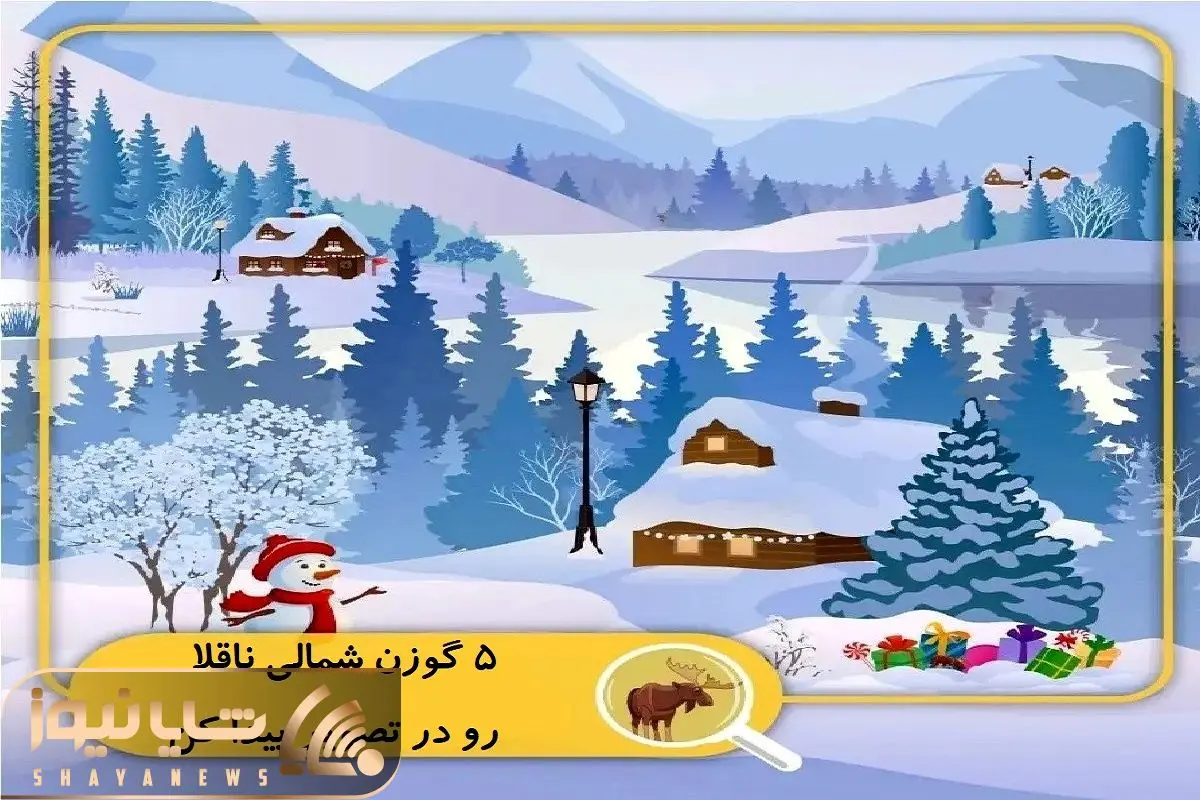 بازی فکری؛ 5 تا گوزن شمالی رو تو یخ بندون پیدا کنی چشات از یه جوجه عقابم تیز تره بازی فکری؛ 5 تا گوزن شمالی رو تو یخ بندون پیدا کنی چشات از یه جوجه عقابم تیز تره