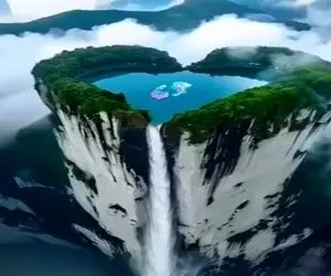 مستند کاوش؛ رو صخره چشمه میجوشه درختارو شکل قلب کاشتن هرکی بره بالاش عشقش جاودان میشه