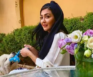 خانم بازیگر شُل حجاب با این چهره ملوس سگ باز است! +عکس