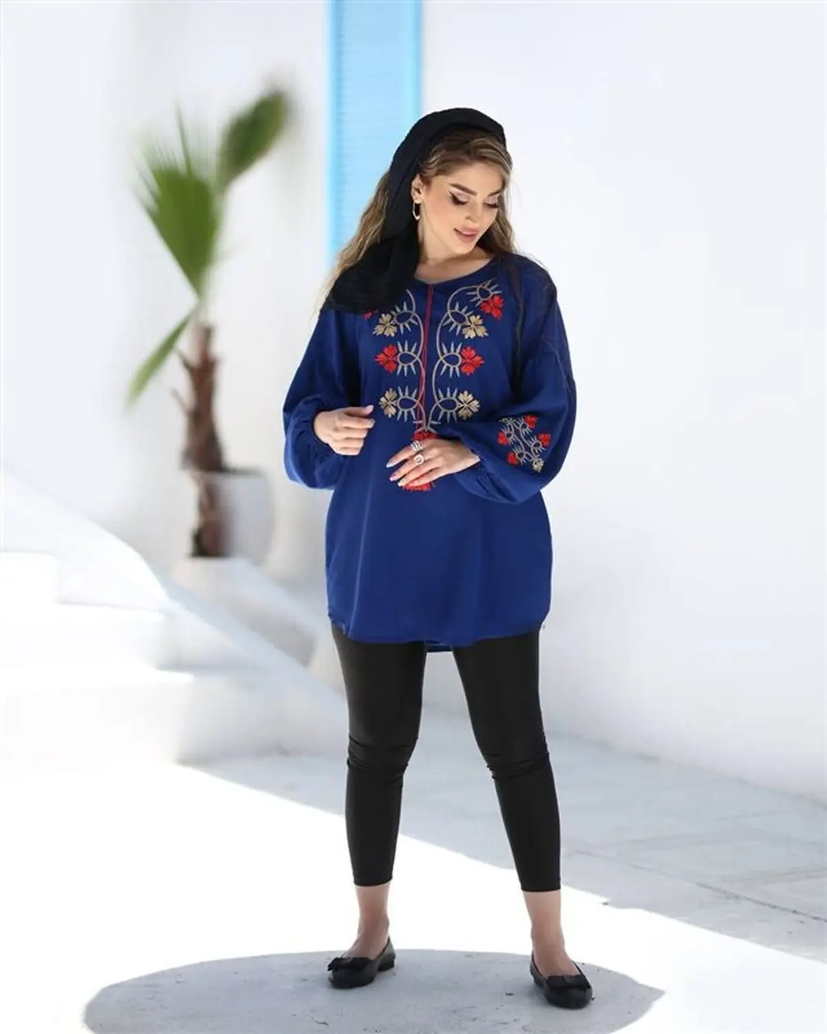 شومیز گلدوزی ترک