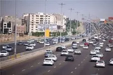 ۴ محور مواصلاتی تهران و البرز در ترافیک نیمه سنگین