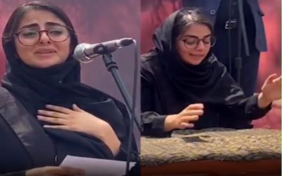 (ویدیو) تشییع علی سلیمانی با گریه های تلخ صبا دخترش