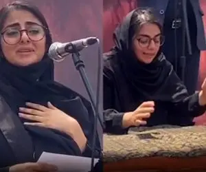 (ویدیو) تشییع علی سلیمانی با گریه های تلخ صبا دخترش