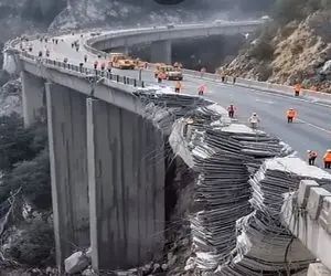 معماری طبیعت؛ پل نفس های آخر خودشو و اونایی که روش هستنو یکی کرد