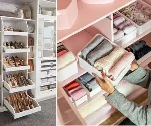 خونه تکونی عید 1404 / راهنمای تمیز کردن و چیدمان اصولی کمد دیواری