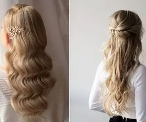 مدل موی خانومانه ساده باز / واسه وقتی که یهو یکی پشت خونت سبز میشه موهات ژولیدس