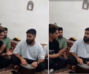 آواز بهشتی؛ با قابلمه اما رو ریتم دنیا غم شد مگر تو چند نفر بودی رضا بهرام شاد خوندن