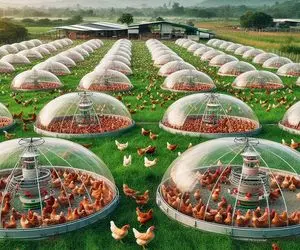 مرغداری مدرن؛ مرغو به روش گلخونه‌ای پرورش میدن میفرستن برا کشتار دسته جمعه