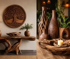 دکوری های شیک چوبی؛ محبوب ترین آیتم های تزیینی برای طراحی داخلی مینیمال و مدرن