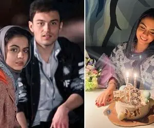 تولد هنری منری "سارا حاتمی" وقتی بعد زخم کاری خیلی خفن شده؛ فیس زده عجیب! کیک خفنشو