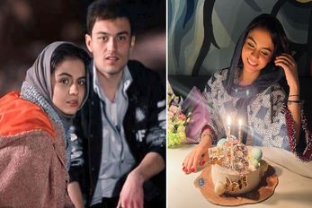 تولد هنری منری "سارا حاتمی" وقتی بعد زخم کاری خیلی خفن شده؛ فیس زده عجیب! کیک خفنشو