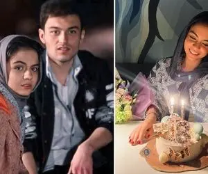 تولد هنری منری "سارا حاتمی" وقتی بعد زخم کاری خیلی خفن شده؛ فیس زده عجیب! کیک خفنشو