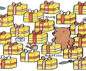 بازی فکری؛ اگه جعبه کادویی که جفت نداره رو پیدا کنی باید به هوشت بنازی استاد