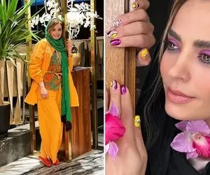 "سپیده خداوردی" اون بالا مالاهای طهرون چه هفت رنگ شده؛ افتتاحیه لوکس رُزیلی هم بودن!