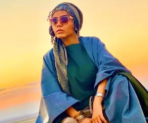 (عکس) کیش گردی آزاده زارعی اینبار!