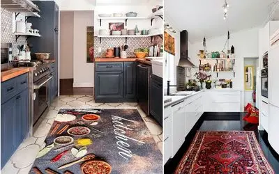 کدوم فرش ها واسه آشپزخانه بهترینن؟ / خانوم یکم حساس باش هر چیزی ننداز حیف میشه فضا