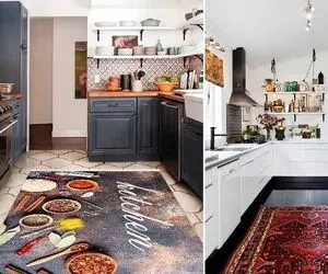 کدوم فرش ها واسه آشپزخانه بهترینن؟ / خانوم یکم حساس باش هر چیزی ننداز حیف میشه فضا