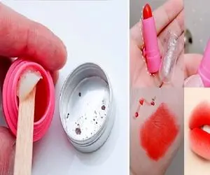 ساخت رژ لب خونگی با موادی که همشو داری / تو خونه با جفت دستات رژای سالم و خوشرنگ بساز