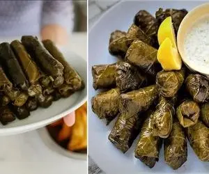 طرز تهیه دلمه برگ مو تبریزی / اینجوری درست کنید همه دستورش رو میخوان