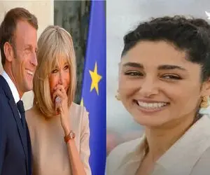 گلشیفته سوزی در مراسم جام قهرمانی PSG؛ نمایش اتحاد مکرون و زنش یا سناریوی سیاسی؟ 