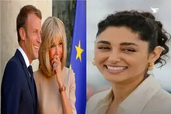 گلشیفته سوزی در مراسم جام قهرمانی PSG؛ نمایش اتحاد مکرون و زنش یا سناریوی سیاسی؟ 