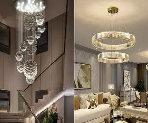 جدیدترین لوسترهای مدرن پذیرایی / قدیما لوستر شعله ای اوج کلاس بود الان اینارو میپسندن