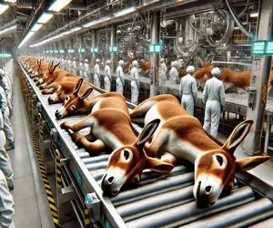 فرآوری الاغ؛ الاغ دورریز نداره بعد از 60 سال بهره کشی تبدیل کرد به کرم پوستی