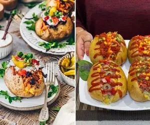 طرز تهیه سیب زمینی شکم پر مخصوص ترکیه / یه غذای خوشمزه که راحت آماده میشه