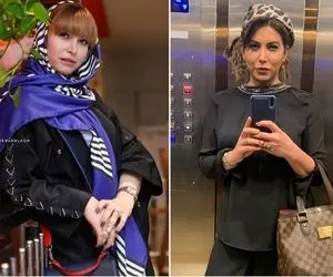 استایل جین و تو دل بروی "فریبا نادری" پیش دکترش؛ روسریت چه بهت میاد!