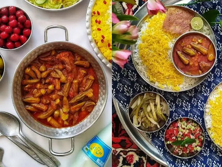 طرز تهیه خورشت بامیه مجلسی؛ با این ترفند ها لیز و لزج نمی شود