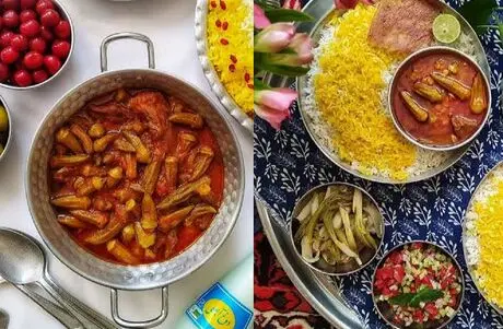 طرز تهیه خورشت بامیه مجلسی؛ با این ترفند ها لیز و لزج نمی شود
