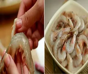 صفر تا صد پاک کردن میگو مثل حرفه ایا/ ترفند طلایی برای شستشوی اصولی 