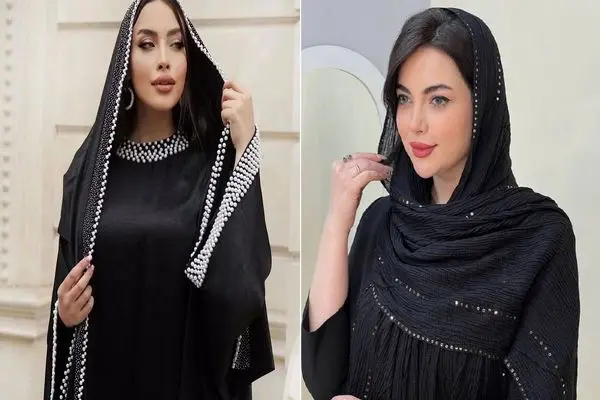 شال های مشکی مد 1404؛ زیبایی خیره کننده و فاخر مختص انواع مراسم از عزا تا عروسی