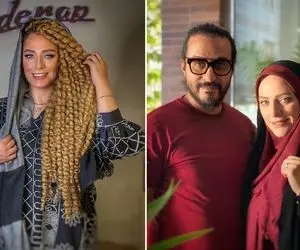 گیسای "نگین معتضدی" یجوریه معلوم نیس این بیگودی زده یا بیگودی اینو؛ برنزه یا ظلمات!