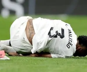 (عکس) گریه وینیسیوس پس از مصدومیت مدافع رئال