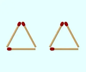 هوش تصویری؛ اگه رَنک اول پروفسورهای عالمی با حرکت دادن یه چوب کبریت 4 تا مثلث بساز!
