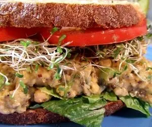 ساندویچ سبزیجات با سس مخصوص