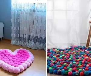 انواع پادری شیک مدل پوم پوم / داشتن پاهای گرم همراه با خوشگلی فوق العاده در دکوراسیون