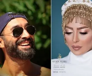 "سمانه پاکدل و شوهرش" با لباس هاوایی متفاوت تر از چیزی قبلا دیدین؛ عروسیشون چه خفنه!