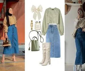 چطور استایل با دامن جین داشته باشیم؟ / چین چین دامنت با خش خش برگا حسابی رمانتیک میشه