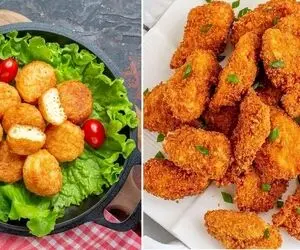طرز تهیه ناگت مرغ / سالم تر و خوشمزه تر از ناگت های بازاری و نیمه آماده