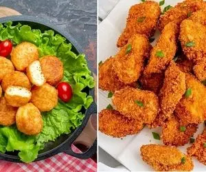 طرز تهیه ناگت مرغ / سالم تر و خوشمزه تر از ناگت های بازاری و نیمه آماده