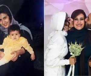 دوران دبیرستان فاطمه گودرزی / مامان فداکار ترانه مادری تو شصت سالگی مدلینگ شد