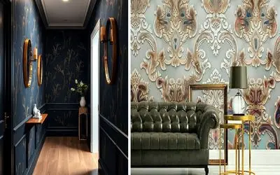 سبک های کاغذ دیواری سه بعدی رو مد / محبوب ترین مدلا و انتخاب رنگ و طرح مناسب فضا