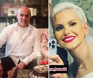 عکس بی فیلتر و باز از دخترِ "جمشید هاشم پور" در لباس عروس؛ وای چه نازه!