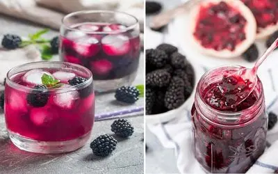 طرز تهیه شربت و مربای شاه توت / خوردنی های بهشتی که راحت و فوری آماده میشن