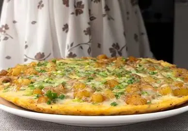 آموزش آشپزی؛ یه چیزی خوشمزه تر از پیتزا با سیب زمینی و تخم مرغ