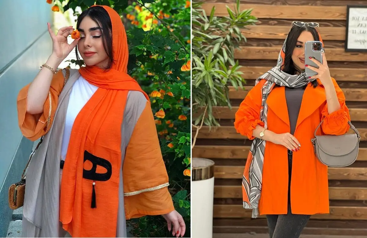 مانتو نارنجی