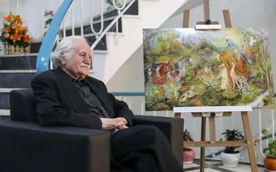 دست‌خط استاد فرشچیان برای محل خاکسپاری